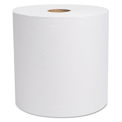 Select Hardwound Roll Towels, White, 7 7/8" x 800 ft, 6/Carton