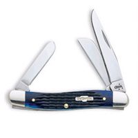 Case 2801 Medium Stockman Folding Pocket Knife, 3-5/8 in Closed L, Blue, Tru-Sharp Surgical Steel