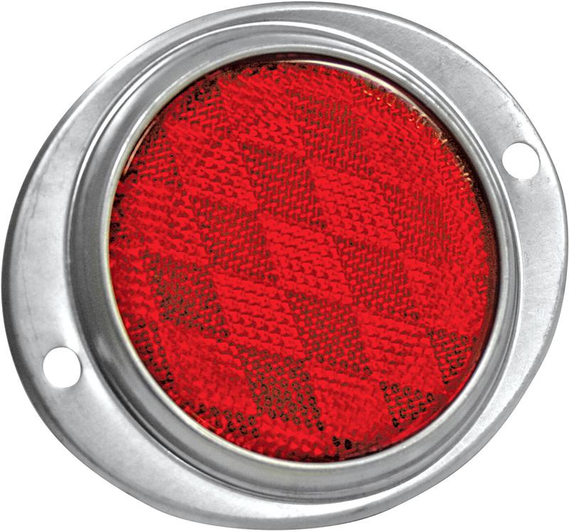 86011 Aluminum Red Oval Reflector