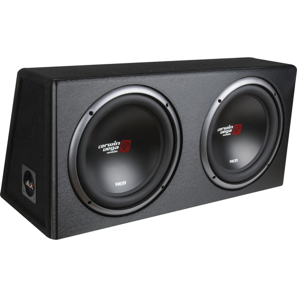 Cerwin-Vega Mobile XE10DV XED Series XE10DV Dual 10-Inch Subwoofers in Loaded Enclosure