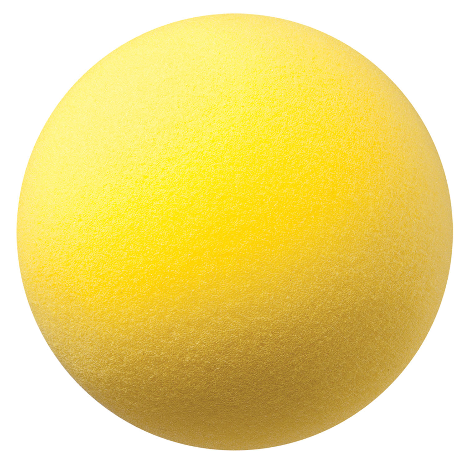 Uncoated Regular Density Foam Ball, 8-1/2", Yellow