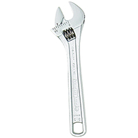 Channellock 804 Adjustable Wrench, 0.51 in, 4-1/2 in OAL, Alloy Steel, Chrome