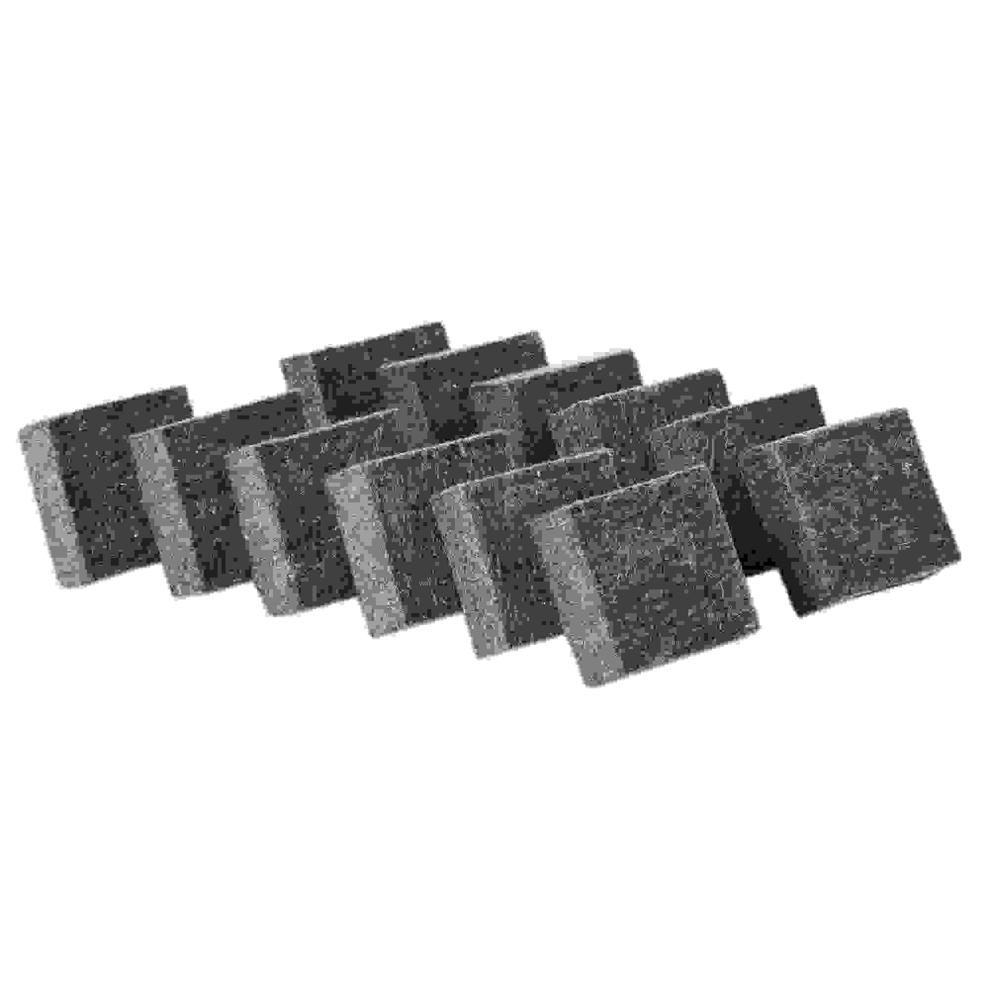 Multi-Purpose Felt Erasers, 2" x 2", Charcoal, Pack of 12
