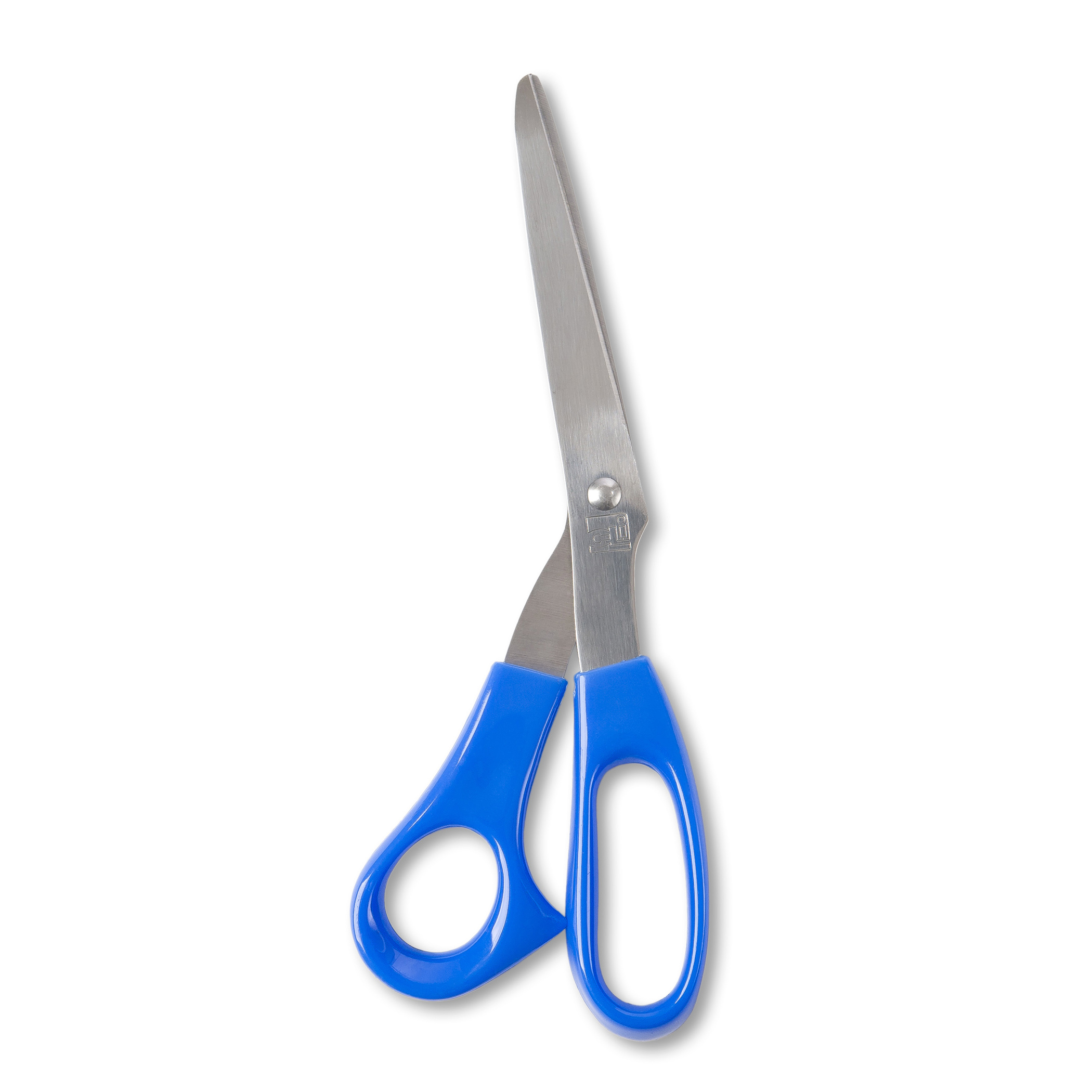 Stainless Steel Shears, 8-1/2", Bent, Blue Handle, Each