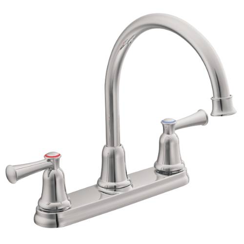 Cleveland Faucet Capstone Two Handle High Arch Spout Lead Free Kitchen Faucet, Chrome