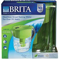Brita Grand Water Filter Pitcher, 80 oz, Green