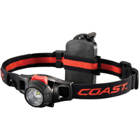 Coast HL7R Adjustable Rechargeble Head Lamp, 1.2 V, LED, Hinged, Bulls Eye Spot Pattern Beam