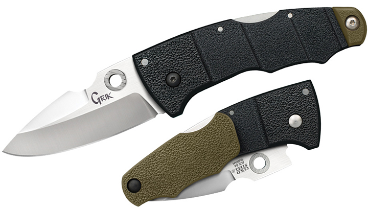 Cold Steel Grik Knife Black/OD Green 3" Blade 6-7/8" Overall