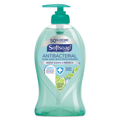 Antibacterial Hand Soap, Fresh Citrus, 11 1/4 oz Pump Bottle, 6/Carton