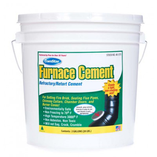 2 Gallon Tub of Gray Ipc Furnace Cement - 40-375