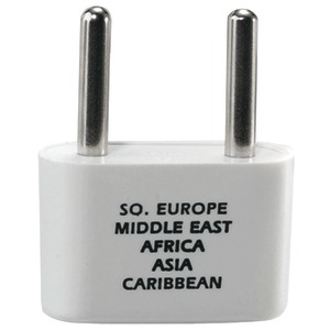 CONAIR NW1C ADAPTER PLUG FOR EUROPE, MIDDLE EAST, PARTS OF AFRICA & CARIBBEAN