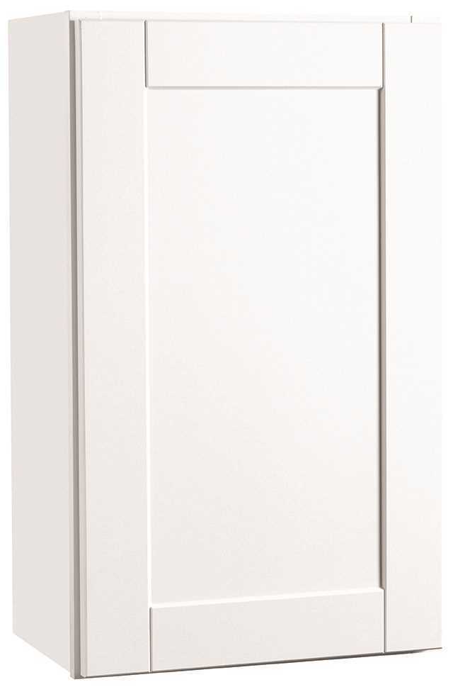 RSI HOME PRODUCTS ANDOVER SHAKER WALL CABINET, WHITE, 18X30 IN.