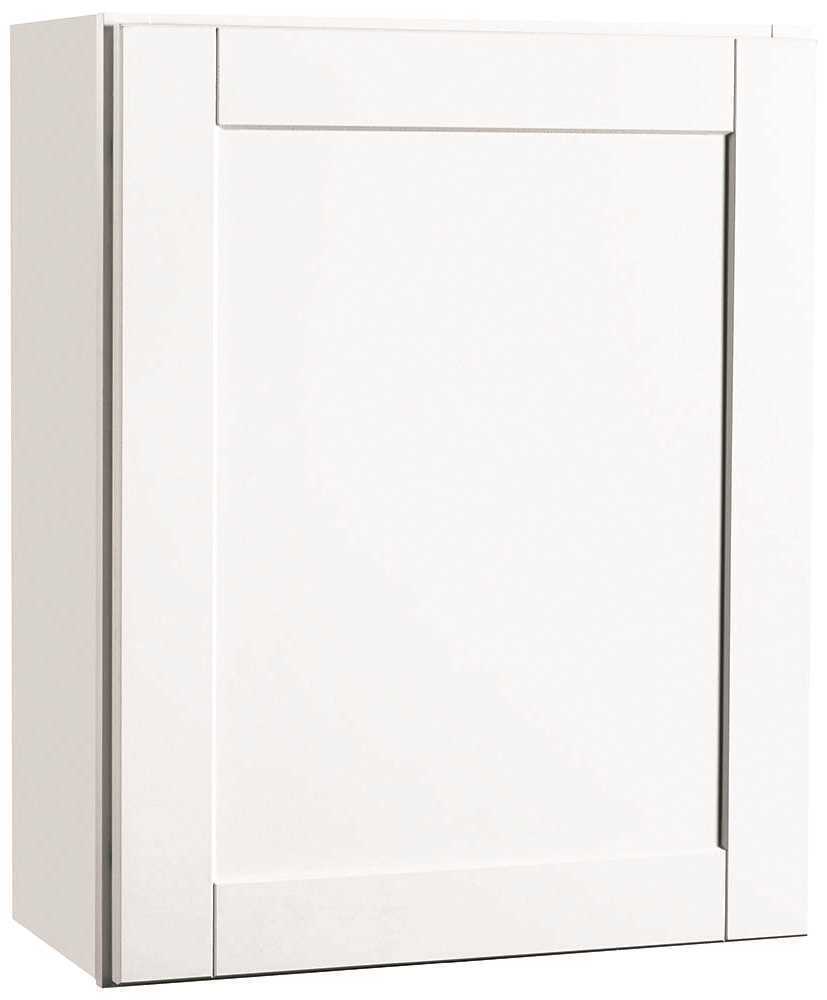 RSI HOME PRODUCTS ANDOVER SHAKER WALL CABINET, WHITE, 24X30 IN.