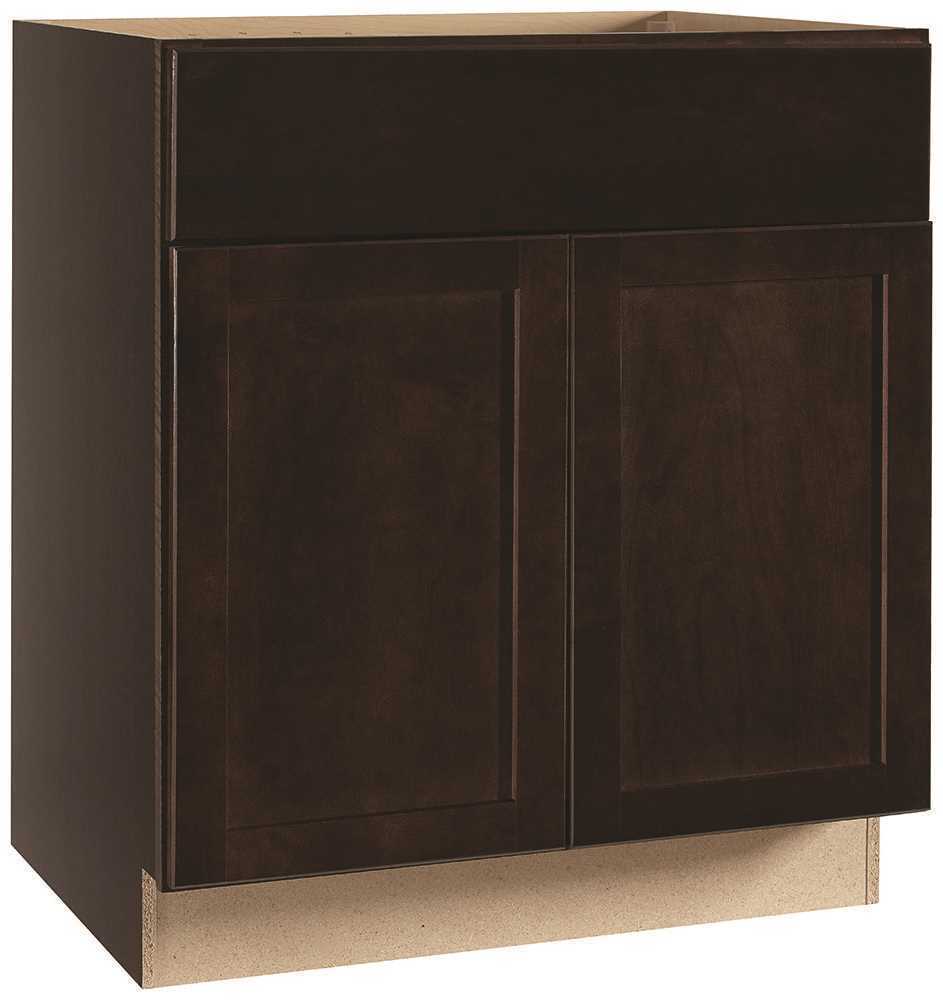 RSI HOME PRODUCTS ANDOVER SHAKER SINK BASE CABINET, JAVA, 30 IN.