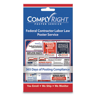 Labor Law Poster Service, "Federal Contractor Labor Law", 4w x 7h