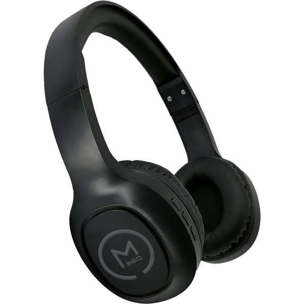 TREMORS Stereo Wireless Headphones with Microphone, Black