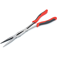 Crescent X2 Straight Long Nose Plier, 4 in, 13.46 in OAL, 2-3/4 in Locking Jaw, Comfort Grip