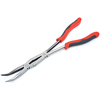 Crescent X2 Bent Long Nose Plier, 4 in, 13.27 in OAL, 2-1/2 in Locking Jaw, Comfort Grip