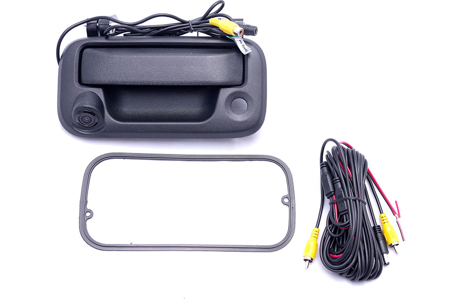 Crux Backup camera for select 2004-up Ford trucks-tailgate handle