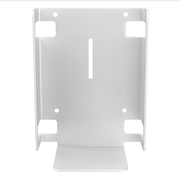 CTA Digital ADD-SBMW Metal Sanitizer Bottle Holder for Mobile Floor Stands (White)