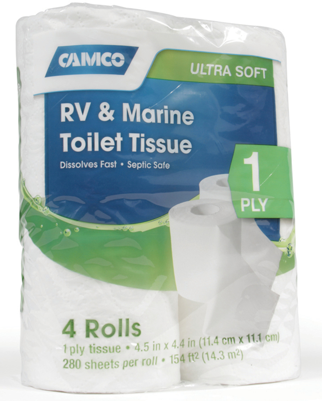 Tst 1 Ply Toilet Tissue 4 Rolls, 280 Sheets