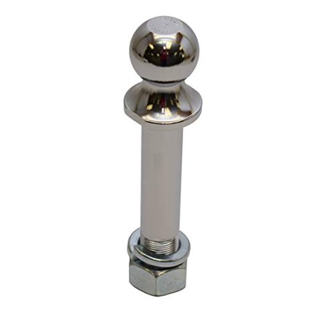 HITCH BALL, CHROME, RATED 6000, 2IN X 1-1/4IN X 6-5/8IN (R3)