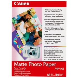 CANON 7981A014AA MATTE PHOTO PAPER (4" X 6"; 120 PK)