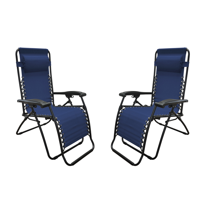 Infinity Zero Gravity Chair Blue (2pk)