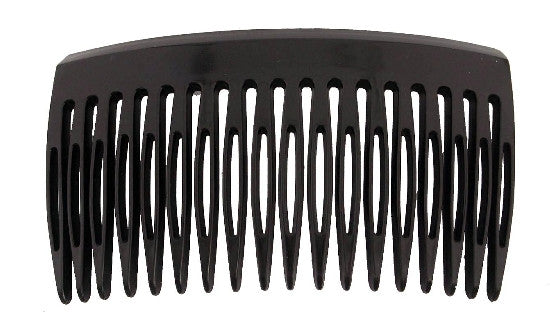 Small Black French Side Hair Comb - No Black Blank Card