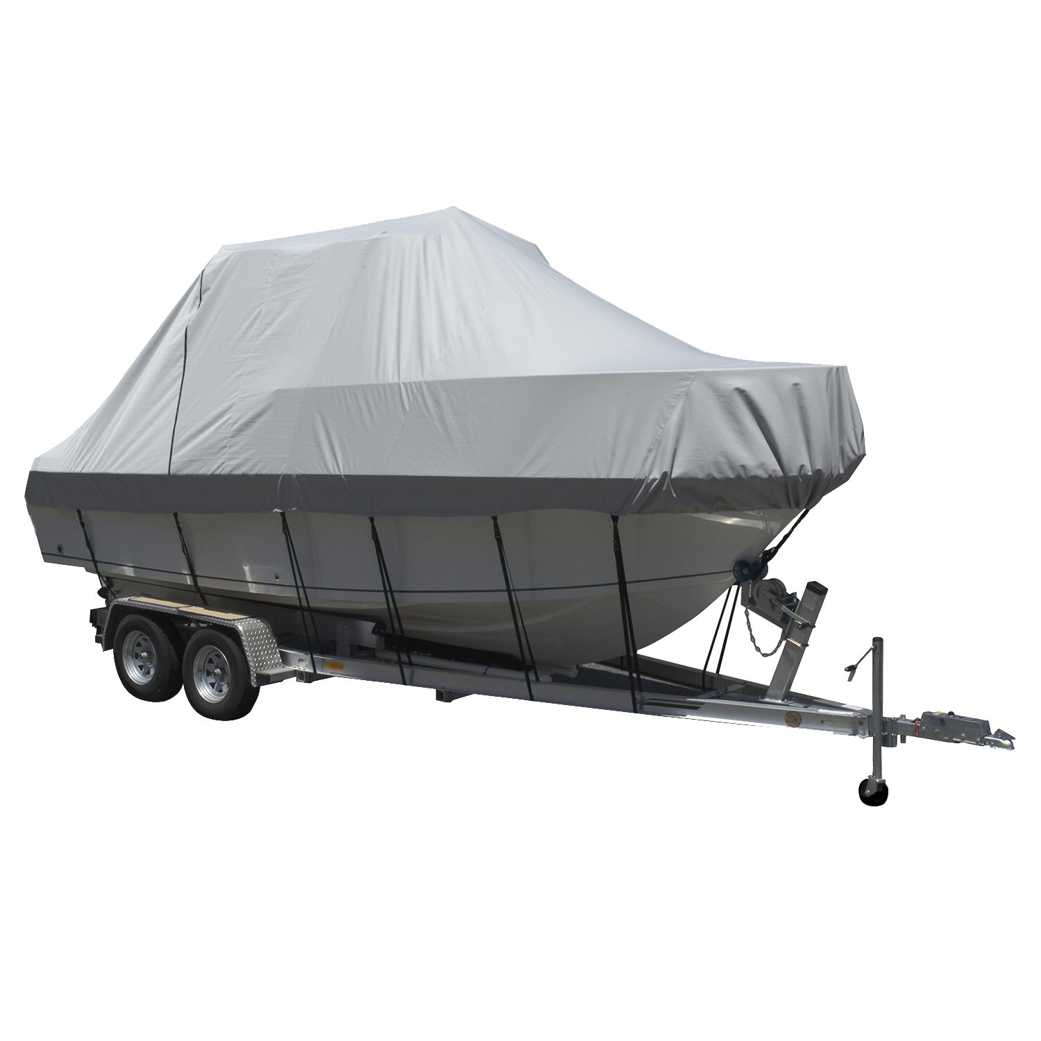 Carver Performance Poly-Guard Specialty Boat Cover f/22.5' Walk Around Cuddy & Center Console Boats - Grey