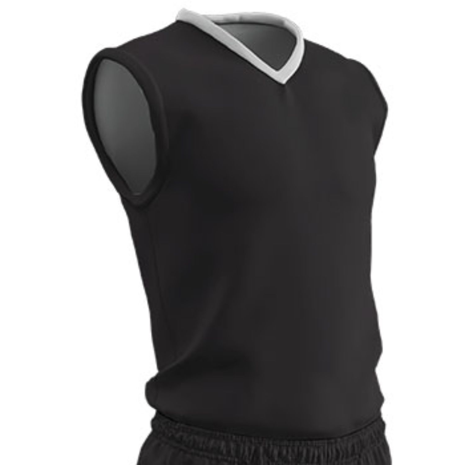 Champro Adult Clutch Basketball Jersey Black White 2XL