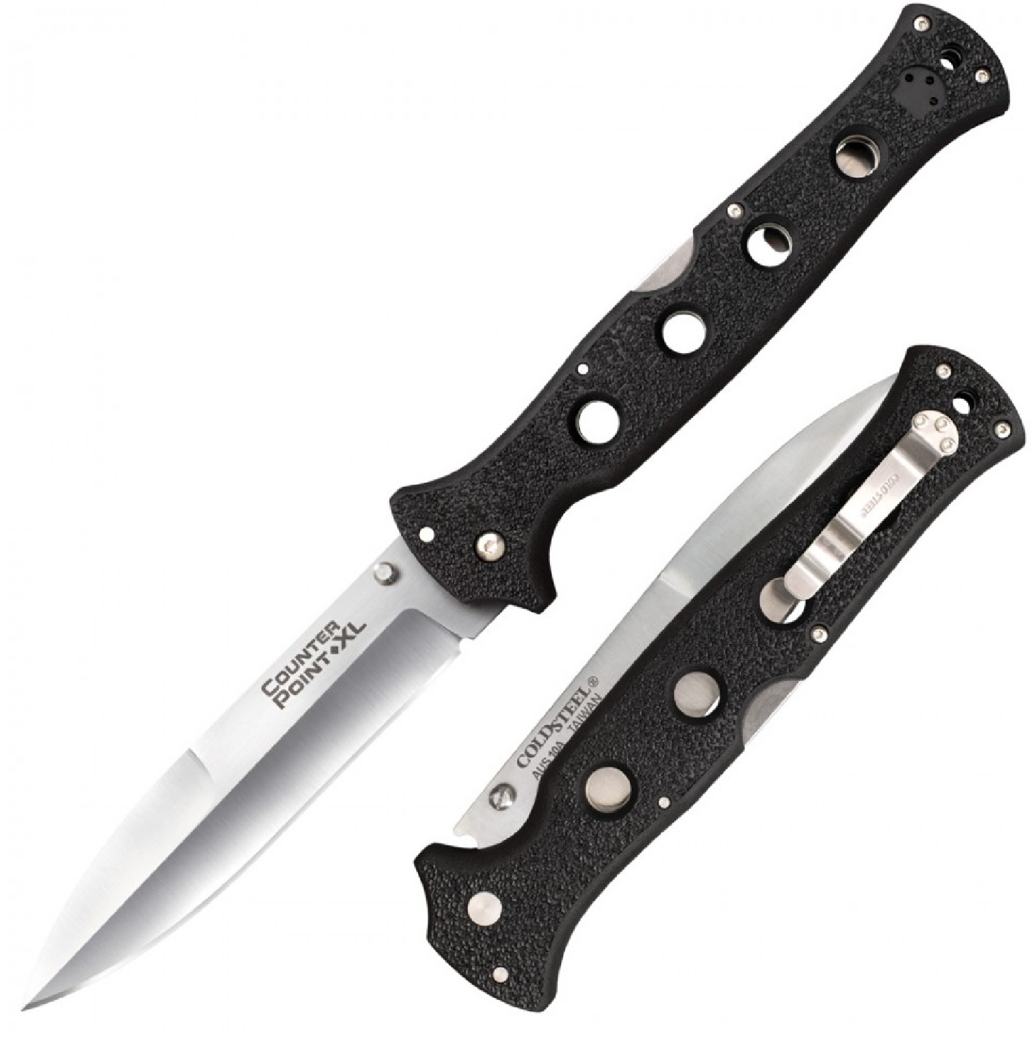 Cold Steel Counter Point XL Folder 6 in Plain Polymer Handle
