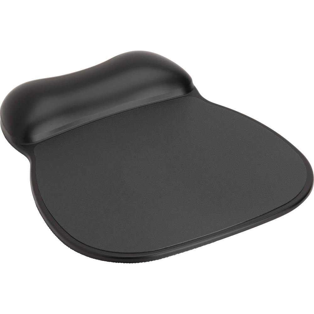 Compucessory Soft Skin Gel Wrist Rest & Mouse Pad - 9" x 11" x 0.75" Dimension - Black - Gel, Rubber - Stain Resistant - 1 Pack