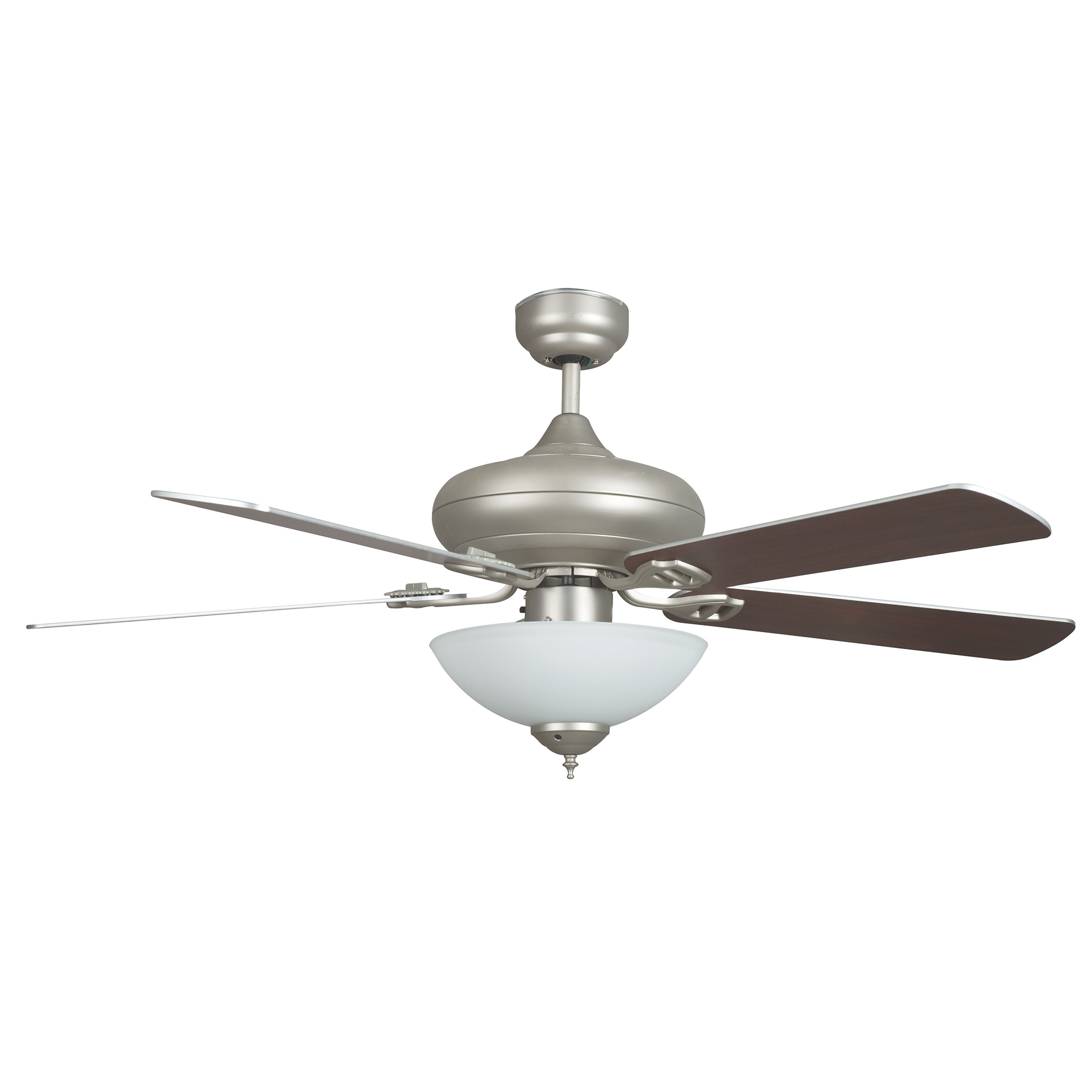 Concord Fans 52 Inch Valore, Three Light Quick Connect Fan with Satin Nickel Finish