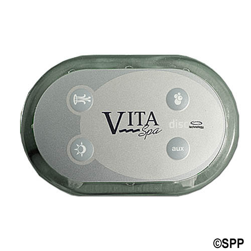 Spaside Control, Vita DISC, Analytic Remote, 4-Button, Pump1-Blower, Light-Aux