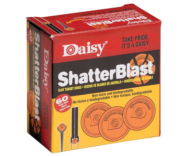 Daisy Shatterblast Breakable Refill Target 2 Inch Disks 60 Pack