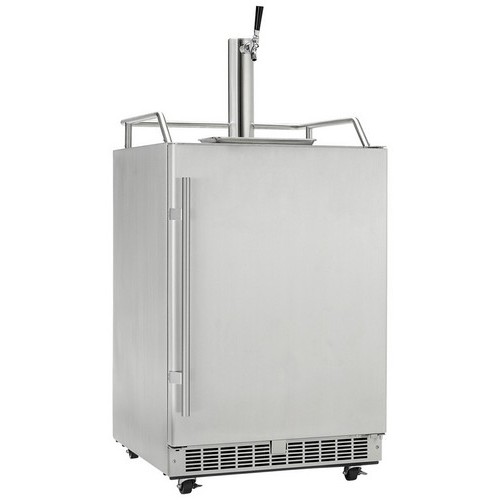 6.5 CuFt. Outdoor Rated Keg Cooler, Frost Free Operation