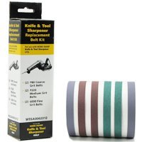 Drill Doctor WSSA0002012 Replacement Abrasive Belt Kit, 6 Pieces, 1/2 X 12 in