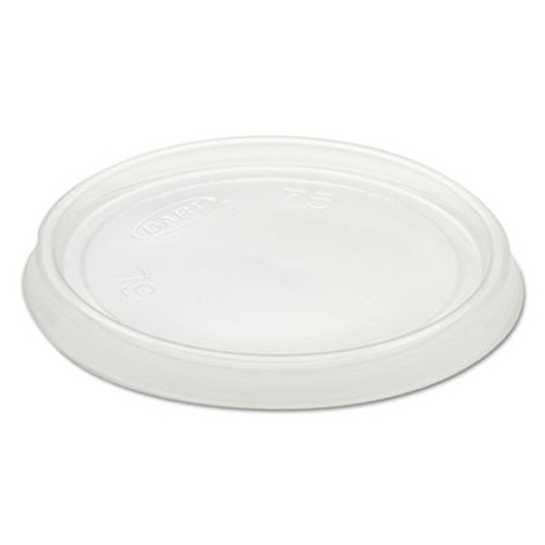Non-Vented Container Lids, Clear, Plastic, 100/Pack, 10 Packs/Carton