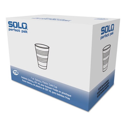 Conex Galaxy Polystyrene Plastic Cold Cups, 7 oz, Clear, 100/Pack