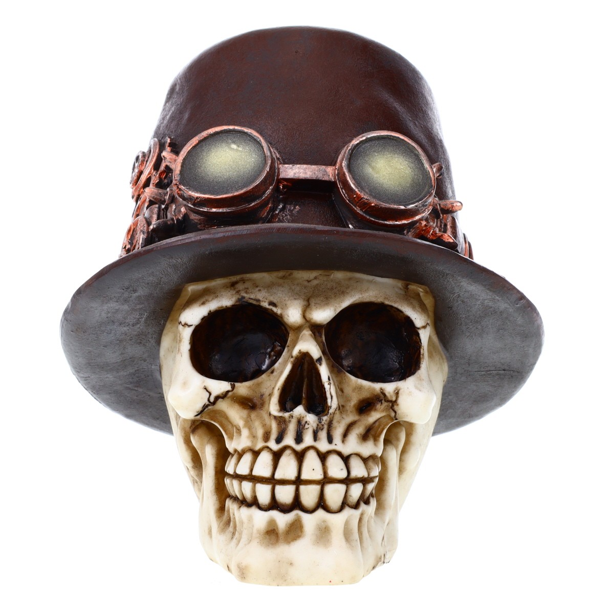 Steampunk Top Hat/Feather Skull 1
