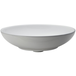 17.5 Round Ceramic Above Counter Lavatory White