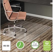 EconoMat Anytime Use Chair Mat for Hard Floor, 45 x 53, Clear