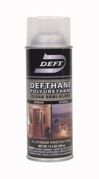 11.5 oz. Defthane Interior Exterior Polyurethane Spray, Clear Semi Gloss