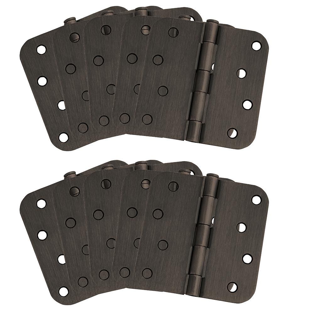 10-Pack Hinge 4", Oil Rubbed Bronze