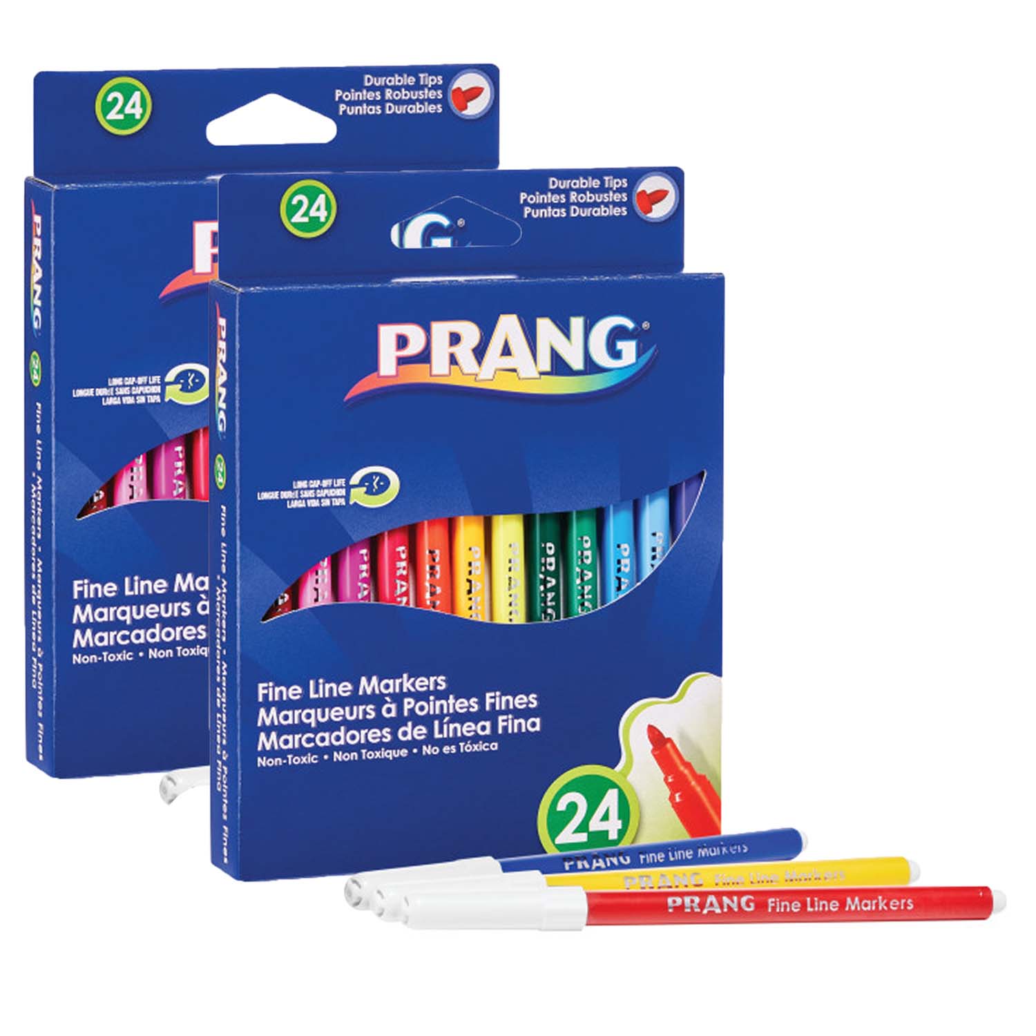 Classic Art Markers, Fine Line, 24 Colors Per Pack, 2 Packs