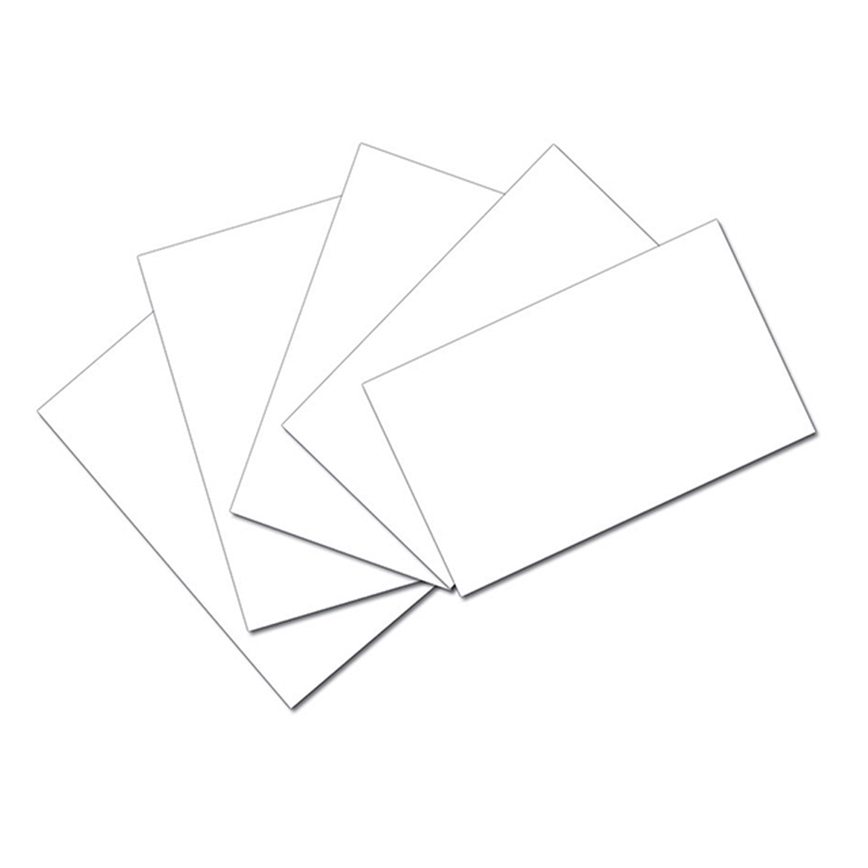 Index Cards, White, Unruled, 3" x 5", 100 Cards