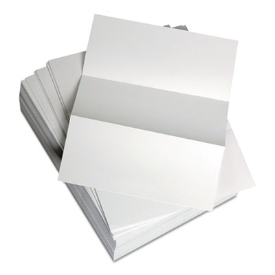 Custom Cut-Sheet Copy Paper, 92 Bright, Micro-Perforated 3.66" from Top, 20lb, 8.5 x 11, White, 500/Ream