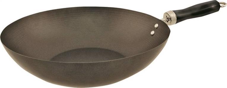 Euro-Ware 417 Non-Stick Fry Pan, 6.5 qt, 12 in Dia, Carbon Steel