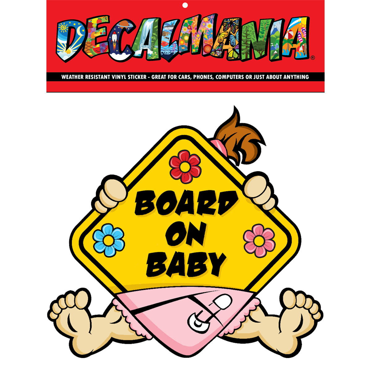Decal- Baby On Board 2 1PK 6in